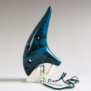 12 Hole Ocarina with Lanyard and Bag