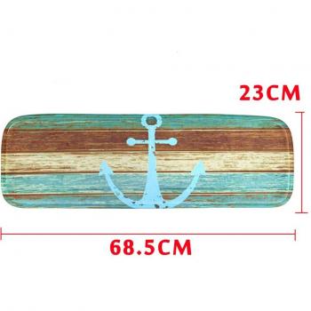 Juego Antideslizante de 178x176cm con Motivo Retro