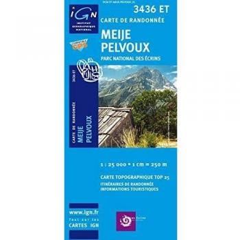 Meije Pelvoux  1 : 25 000: Parc National des Écrins (Ign Map)
