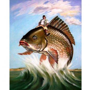 Strass Icône Diamant Poisson