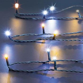 Illuminazione 12m per Esterni 120 LED Caldo e Freddo – Feeric Lights