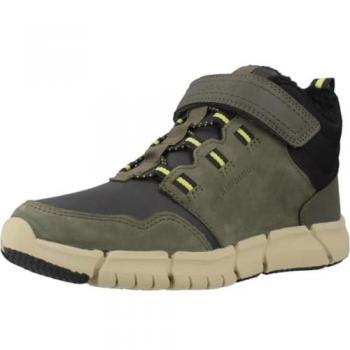 Geox J Flexyper BoY B AB Botines Planos Niño Verde