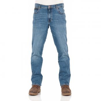 Wrangler Herren Jeans Texas Stretch Regular Fit Denim Hose 99% Baumwolle Blau, Größe: W 36 L 36