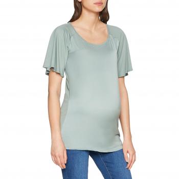 Noppies Damen Tee Ss Cate, Umstandstop, Grün, Größe 36