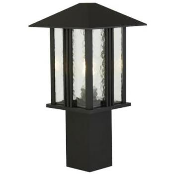 Außenleuchte ERIN 45 cm Schwarz IP44 E27 Glas