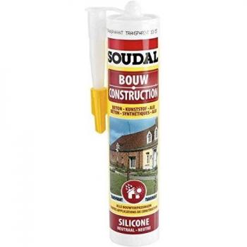Silicone neutre Soudal 290ml transparent