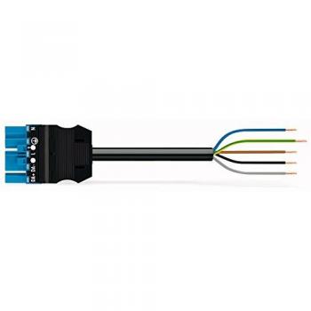 WAGO Elektronikkabel 2 m – 5x1,5 mm² – Offener Stecker – Blau