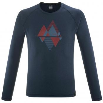 T-Shirt Millet Sharpeak Uomo a Maniche Lunghe Blu Scuro