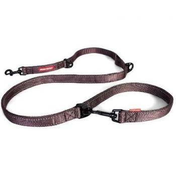 EzyDog Vario 6 Dual‑Length Dog Lead – 3‑6 ft (Chocolate)
