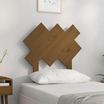 Honey Brown Solid Wood Bed Headboard 72.5x3x81 cm by vidaXL