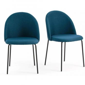 LA REDOUTE INTERIEURS Lot de 2 chaises NORDIE Pétrole et jaune