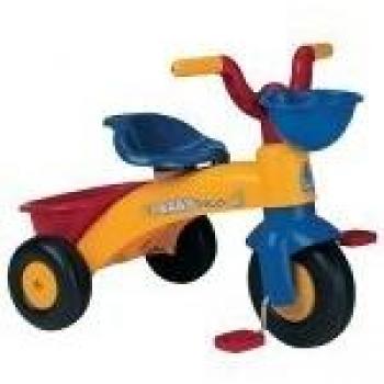 INJUSA Triciclo Bambini Trico Max Primi Passi, 1-3 Anni, Pedali, Cestino Anteriore e Posteriore P