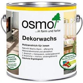 Alle drei Namen beziehen sich auf dasselbe Produkt: Ein Holzpflegeöl in der Farbe Weiß von der Marke Osmo mit einem Fassungsvermögen von 750 Millilitern. Es kann auch unter dem Namen Osmo-Color Dekorwachs transp. oder OSMO 3111 Hartwachsöl Dekorwac