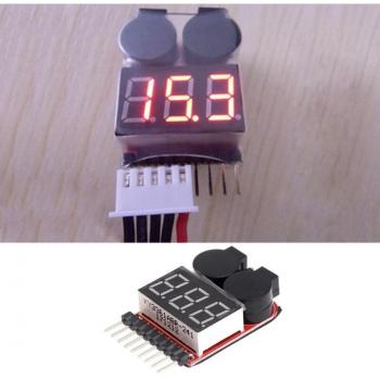 1-8S Lipo Battery Voltage Tester with Buzzer