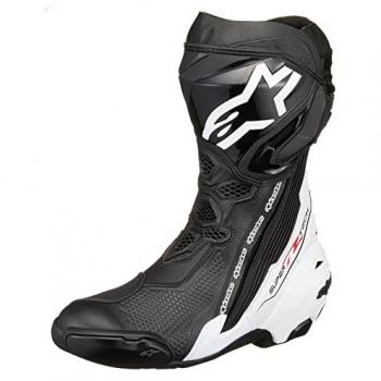 Bottes de Moto Alpinestars Supertech R Noir et Blanc