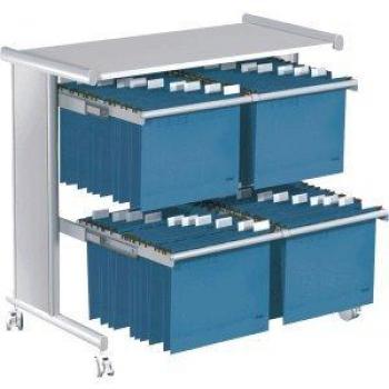 Kerkmann Hängeregistraturwagen 2-bahnig lichtgrau