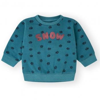 Sudadera Bebé Niño con Estampado de Huellas y Letras SNOW de Canada House