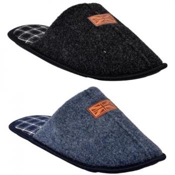 Chaussons Homme Suedine Confort Pack de 2