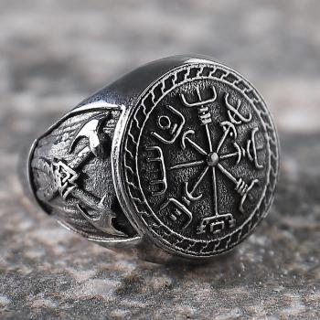 Doppelachs-Ring aus feinem Edelstahl