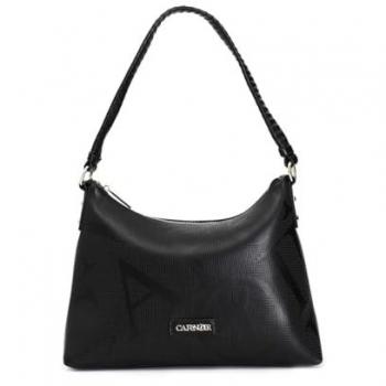 Bolso Saco Negro con Impresión de Logotipo