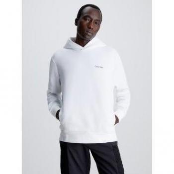 Sudadera de Hombre Calvin Klein con Capucha en Poliester Reciclado Color Blanco Talla 3XL