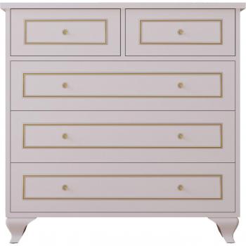 EVUHOME Marie 5 Gold White Dresser