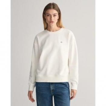 GANT Shield T-Shirt, neutraler Erblatt-Ton, Entspannter Stil – 4201414