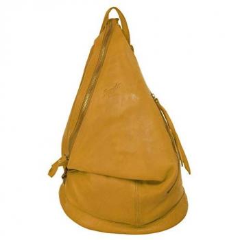 Samantha Look Cityrucksack, unifarben, echt Leder, Made in Italy