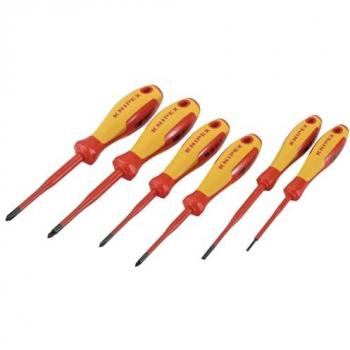 Knipex Insulated Slotted/Phillips/Pozidriv Screwdriver Set (6-Piece)