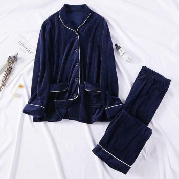 Pijama cálido de maternidad para otoño e invierno