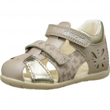 Geox B Kaytan C, Scarpe Primi Passi Bimba, Beige (Beige/Goldc0871)