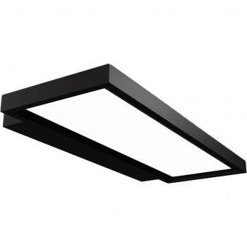 Applique LED de bureau Rick, noire, blanc neutre