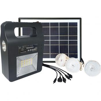 Panneau Solaire 5W avec Ampoules LED et Bluetooth