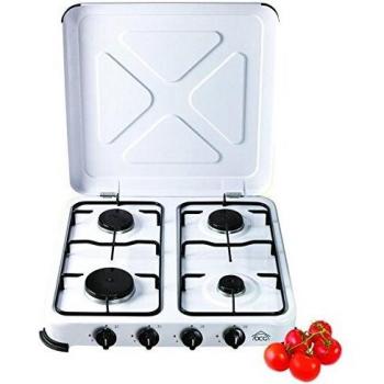 DCG Eltronic EKP2427 Piano Cottura Gas 4 Fuochi Bianco