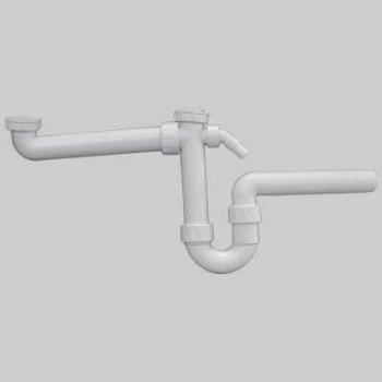 Sifone 2 Vie Lavello 40mm 1.5” GEBERIT