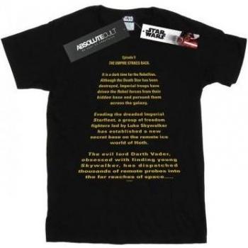 Star Wars Ladies The Empire Strikes Back Opening Crawl Cotton Tee