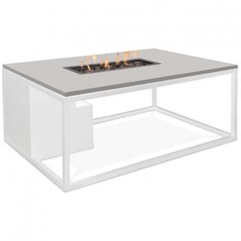 Grå/Vit aluminium eldbord: COSI FIRES Cosiloft 120 loungemodell