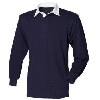 Long Sleeve Rugby Polo – Front Row FR100 (Unisex) – White