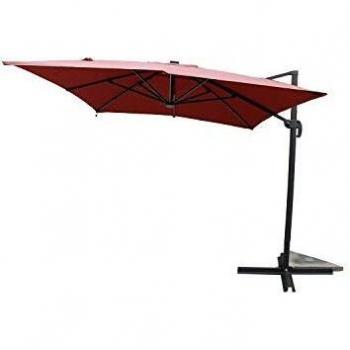 Ombrellone Rectangulaire CONCEPT U avec Led Terracotta 3 x 4 m Calvia