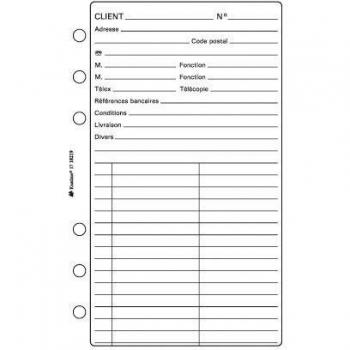 Kit Rechargement Exatime 21 fiches client + 32 feuillets