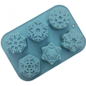 Molde de Cocina 3D: Copo de Nieve Dulce y Salado