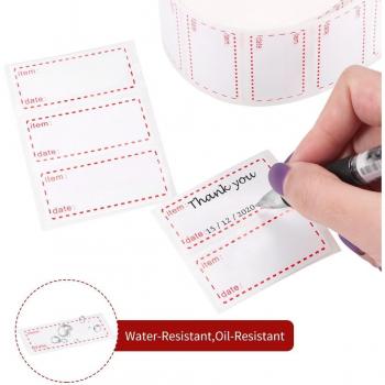 1000pcs Kitchen Date Content Labels