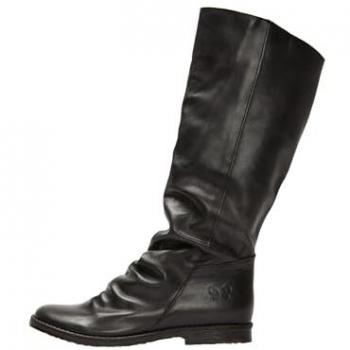 Felmini Stiefel für Damen aus Leder Schwarz