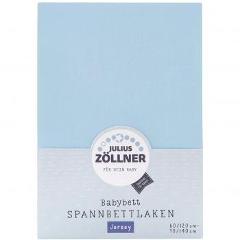 Coprimaterasso in Jersey Azzurro 100% Cotone