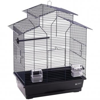 Cage à Perruches 51x30x60 cm Flamingo Bleu Métallique