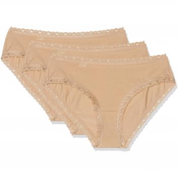 Sloggi Damen Hipster 24/7 Cotlac HC3P, Beige (Brush SN), 36