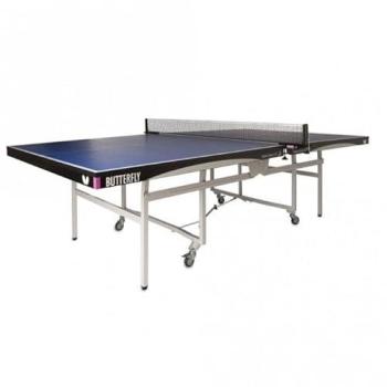 Space‑Saving Butterfly Table Tennis Table – 25” Portable Blue