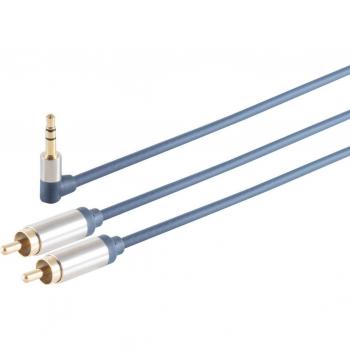 Shiverpeaks Metall-Winkelstecker und Cinch-Kabel für Heimkino