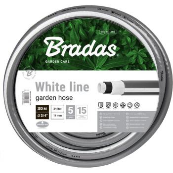 Bradas 30 m Manguera Blanca Jardín, Refuerzo de 5 Capas