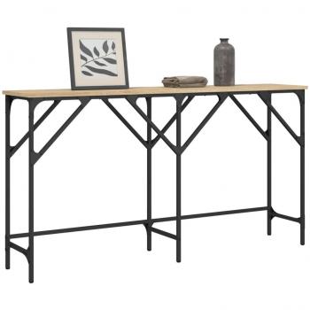 Console Table, 140 x 29 x 75 cm, Sonoma Oak, Engineered Wood, vidaXL
